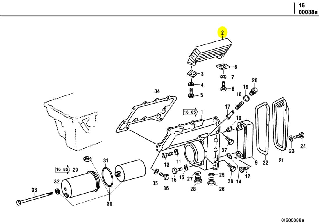 MTU 4221880001 Technical Engineering Exploded View