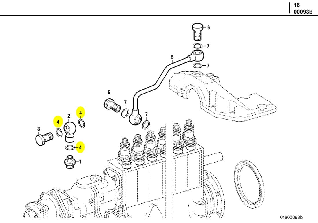 MTU 007603014104 Technical Engineering Exploded View