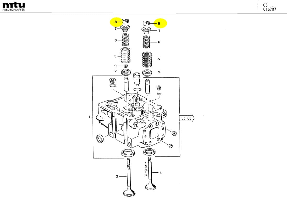 MTU 0000530126 Technical Engineering Exploded View