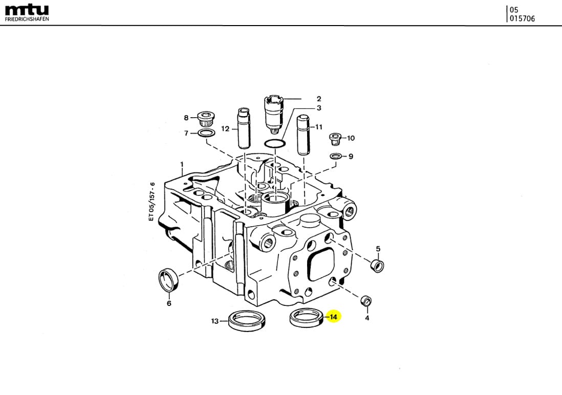 MTU 5500530232 Technical Engineering Exploded View