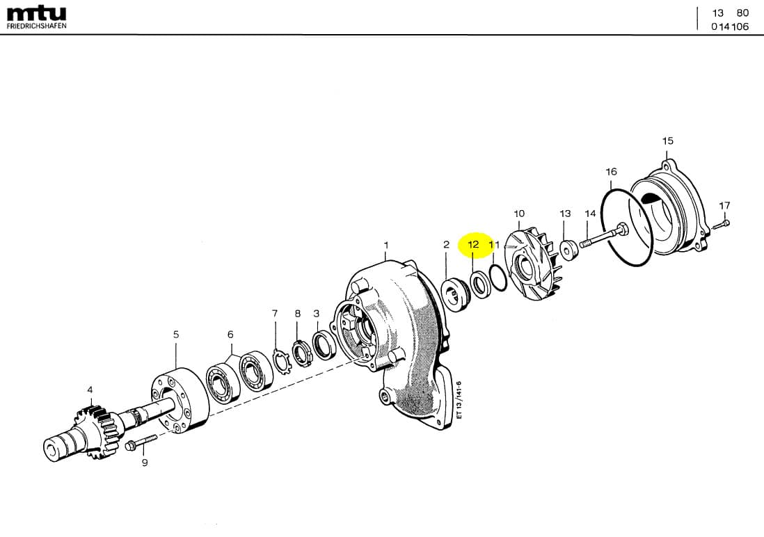 MTU 0002010418 Technical Engineering Exploded View