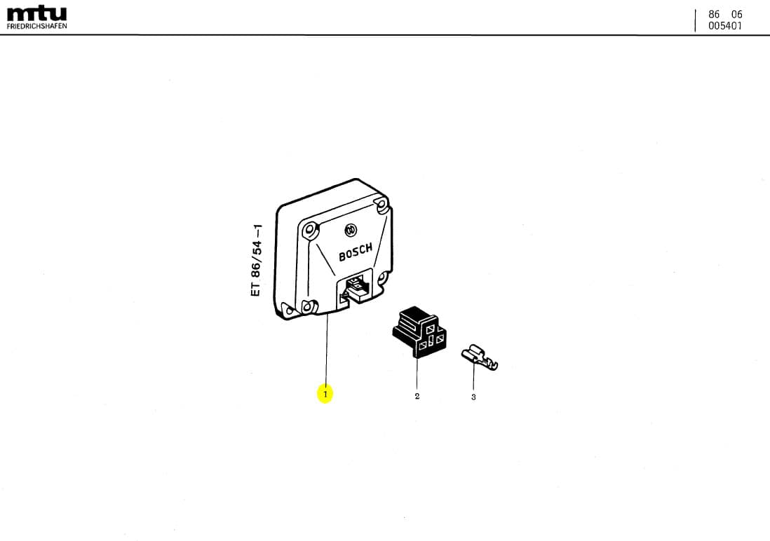 MTU 0021540506 Technical Engineering Exploded View