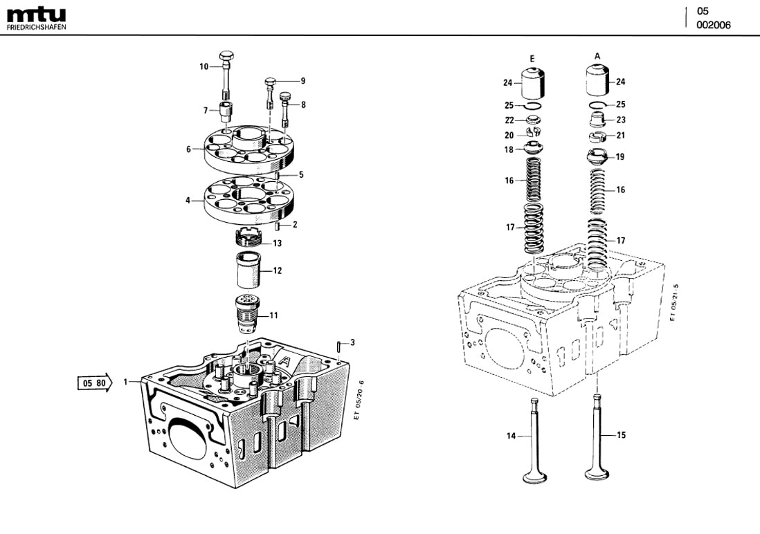 MTU 135C01010/1 Technical Engineering Exploded View