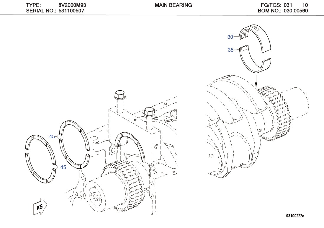 MTU 5410337101 Technical Engineering Exploded View