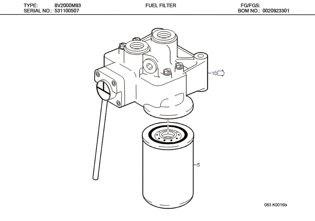MTU 0020921901 Technical Engineering Exploded View