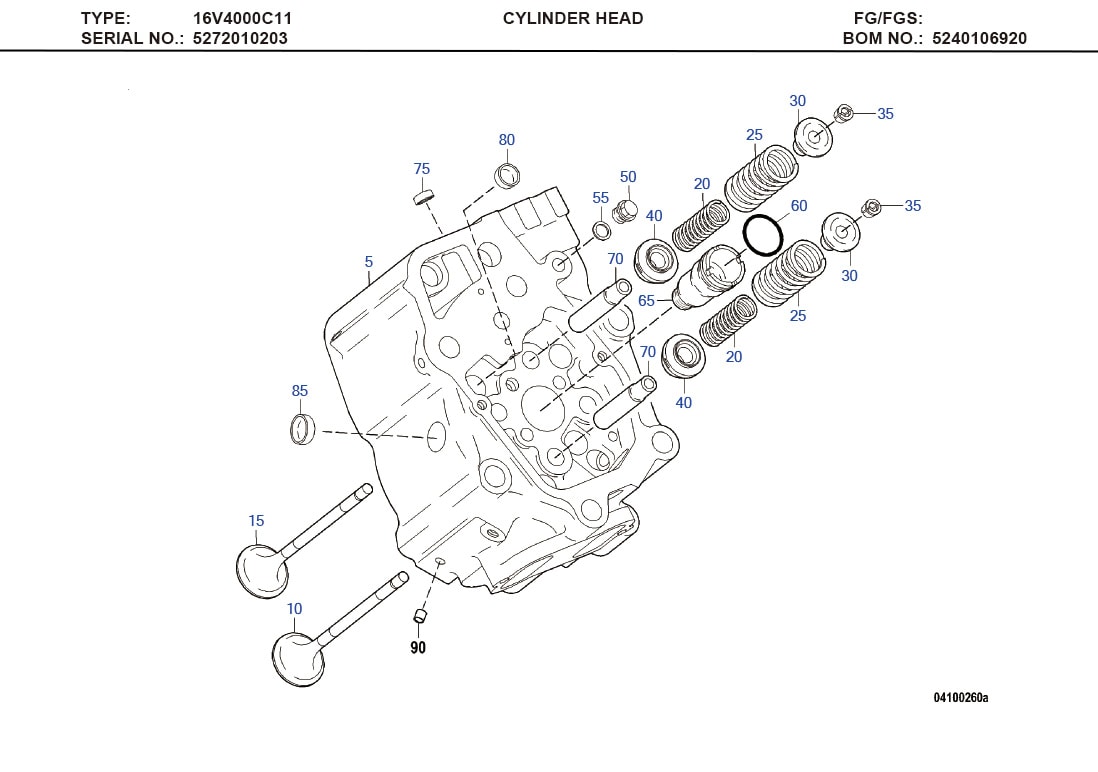 MTU 5240531101 Technical Engineering Exploded View