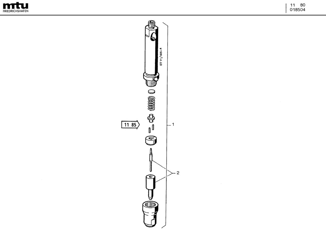 MTU 5550100651 Technical Engineering Exploded View