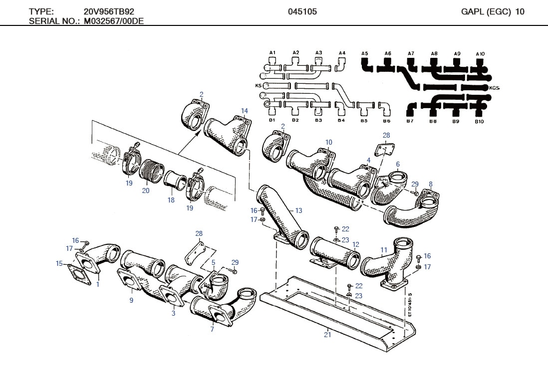 MTU 0004905565 Technical Engineering Exploded View