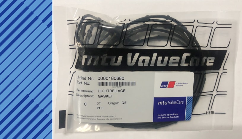 MTU 2000 Parts | 0000180680 | GASKET
