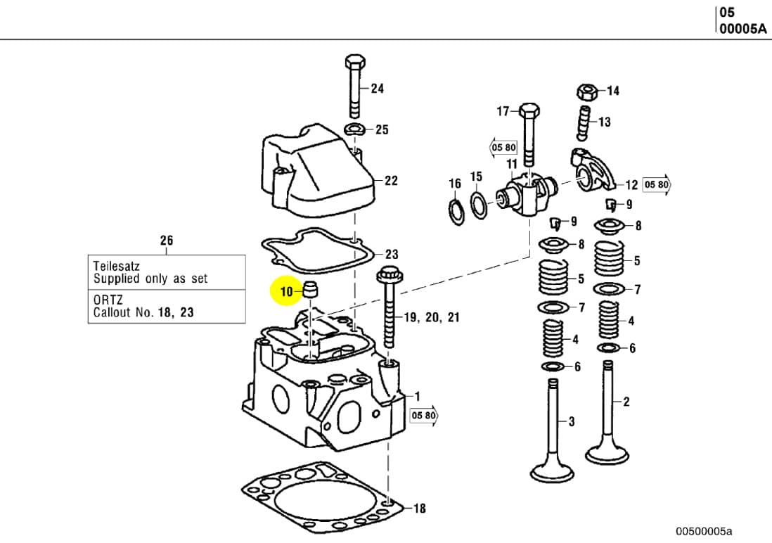 MTU 4220530196 Technical Engineering Exploded View
