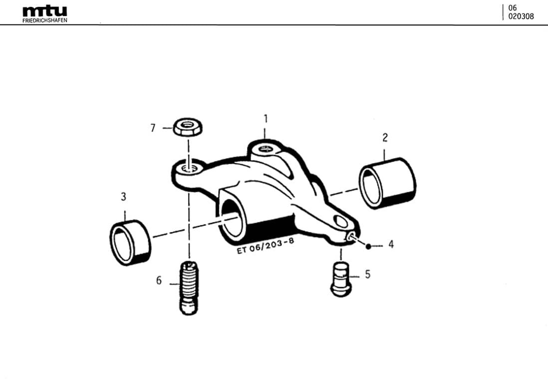 MTU 5500500333 Technical Engineering Exploded View