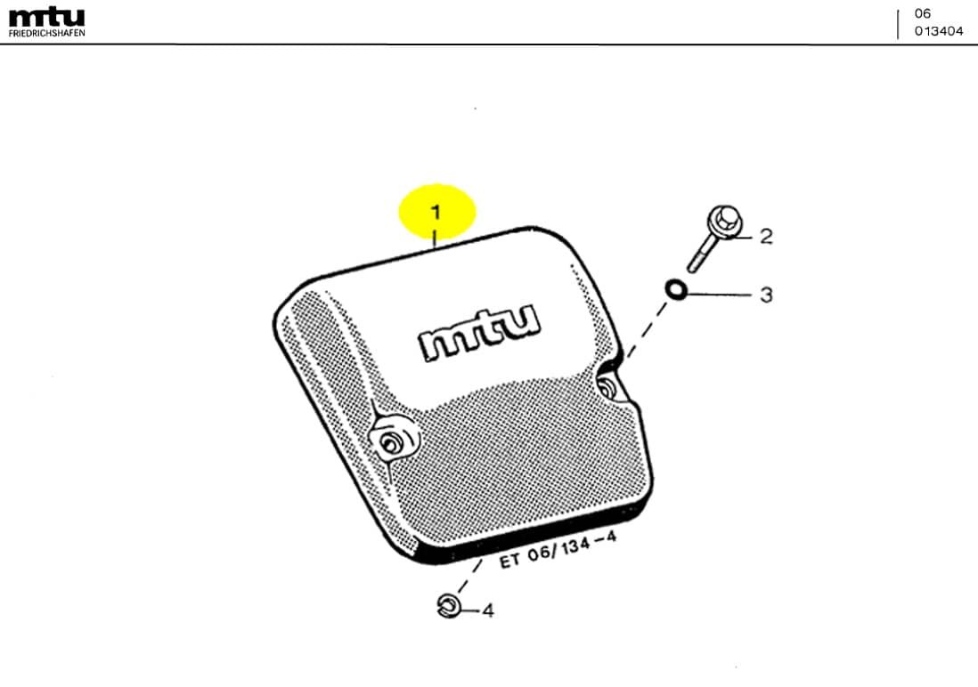 MTU 5500160405 Technical Engineering Exploded View