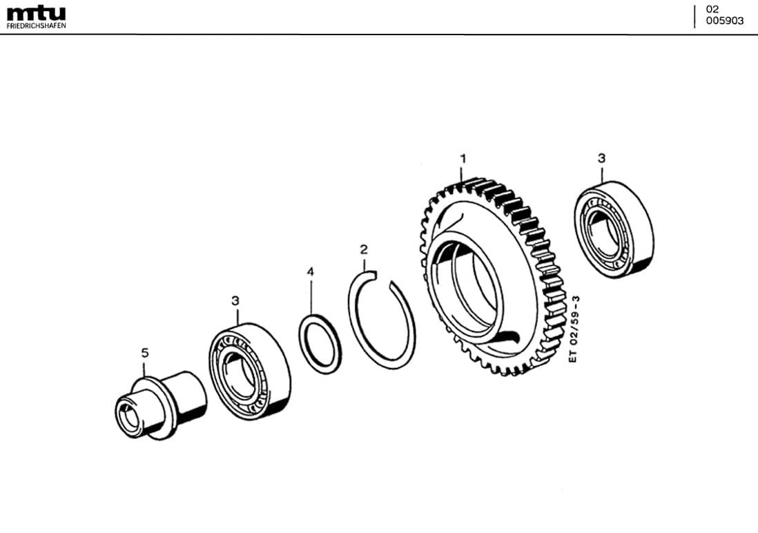 MTU 5501800106 Technical Engineering Exploded View