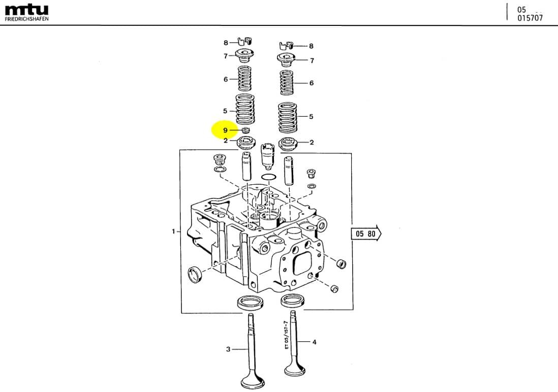 MTU 0000530361 Technical Engineering Exploded View
