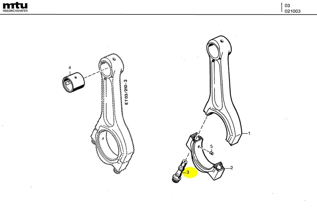 MTU 8700380171 Technical Engineering Exploded View