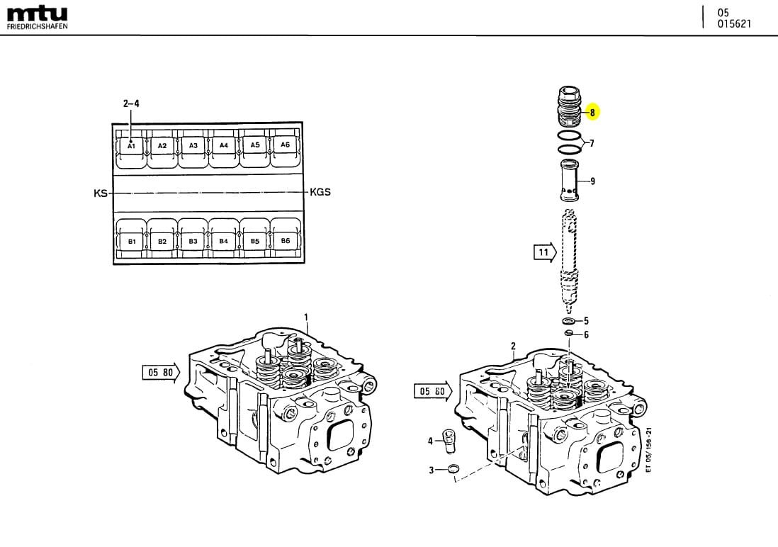 MTU 5550170013 Technical Engineering Exploded View