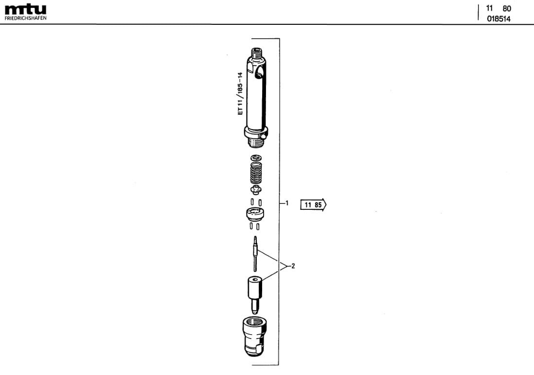 MTU 5550102451 Technical Engineering Exploded View