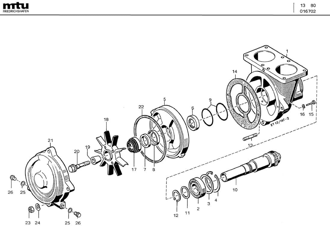MTU 5502003201 Technical Engineering Exploded View