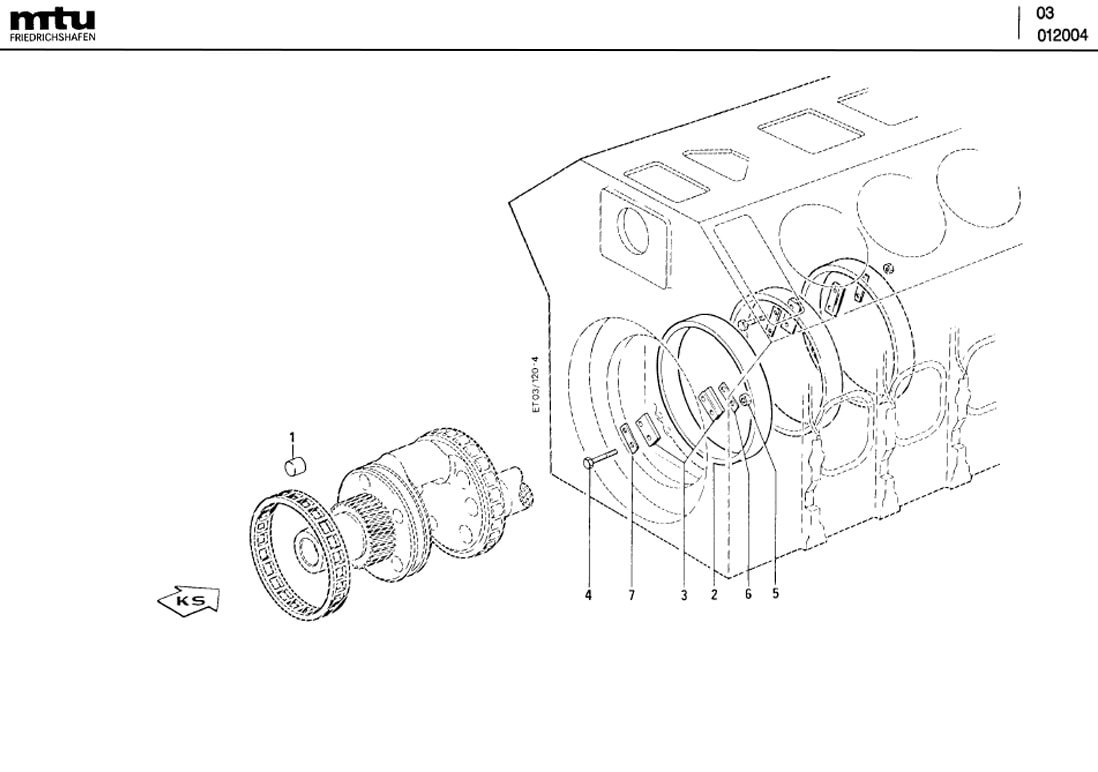 MTU 5619810086 Technical Engineering Exploded View