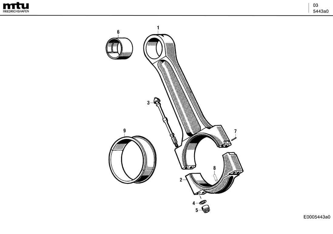 MTU 5610380950 Technical Engineering Exploded View