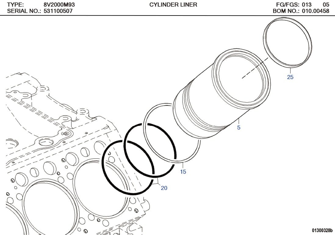 MTU 5320110027 Technical Engineering Exploded View