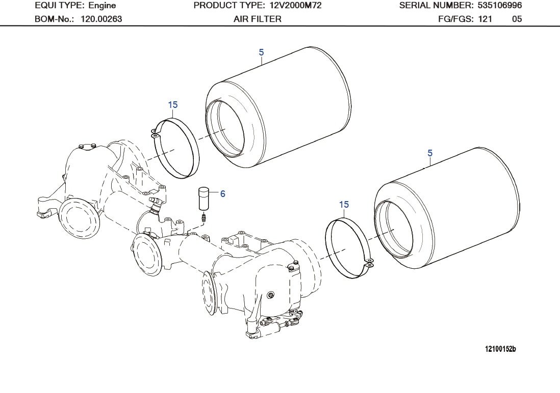 MTU 0000943268 Technical Engineering Exploded View