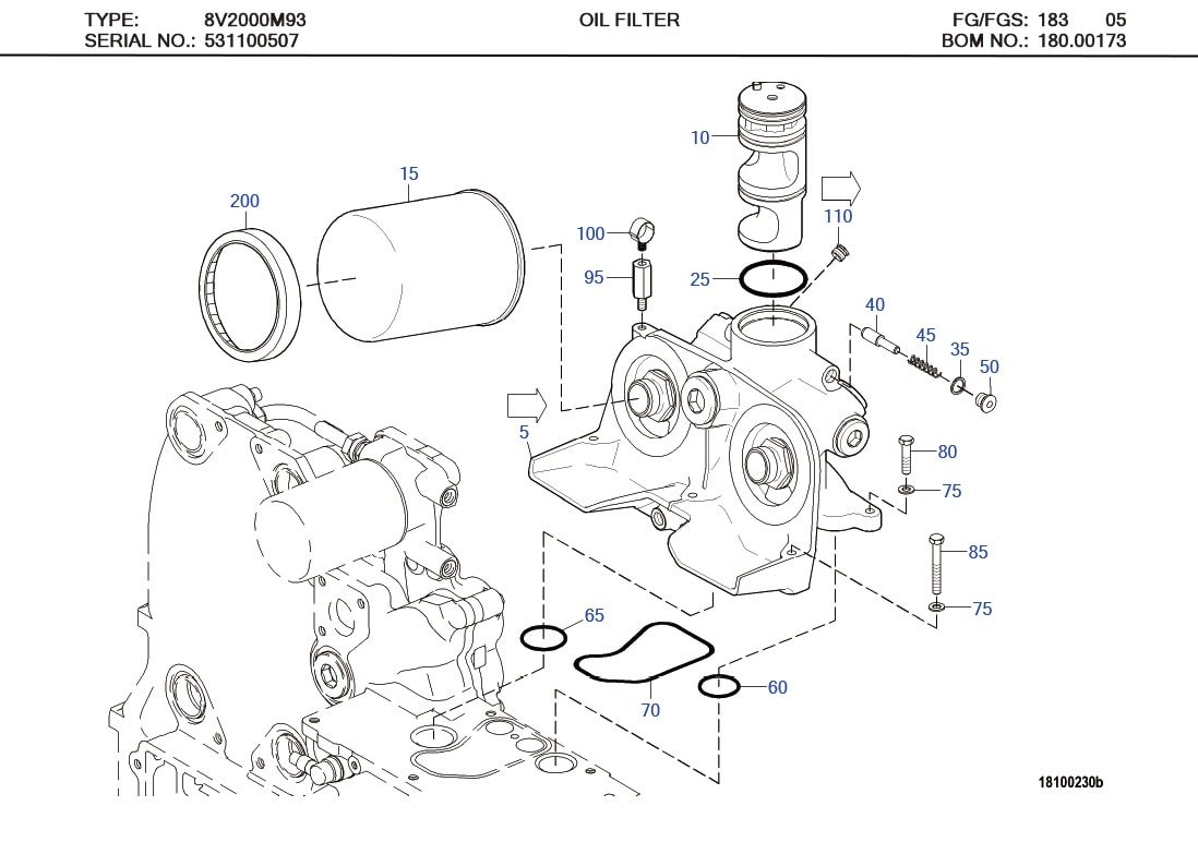 MTU 0031845201 OIL FILTER