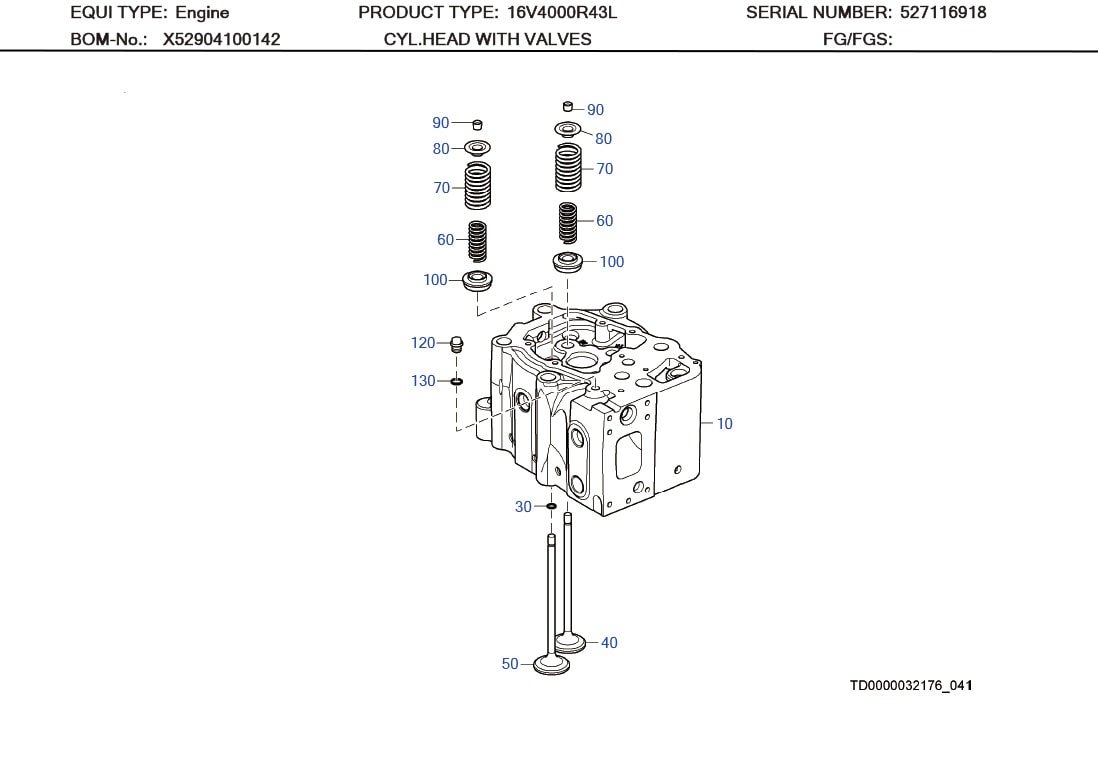 MTU 0000530926 Technical Engineering Exploded View
