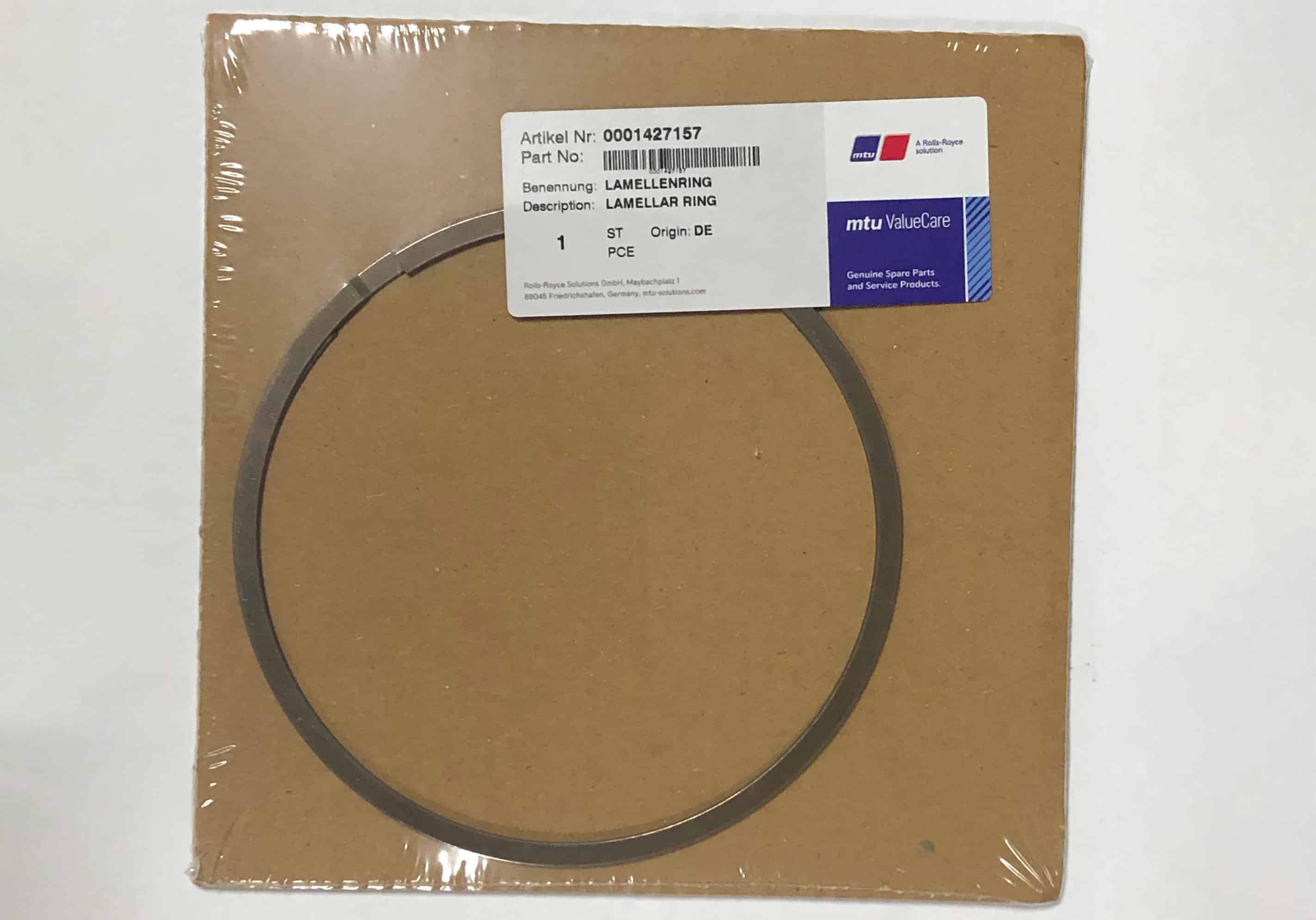 MTU 0001427157 EXHAUST SYSTEM F/SEQ TURBOCHARGING LAMELLAR RING