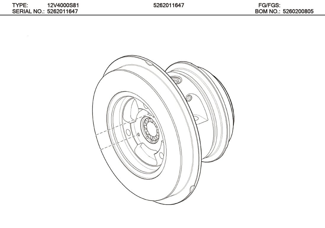 MTU 5260200305 Technical Engineering Exploded View