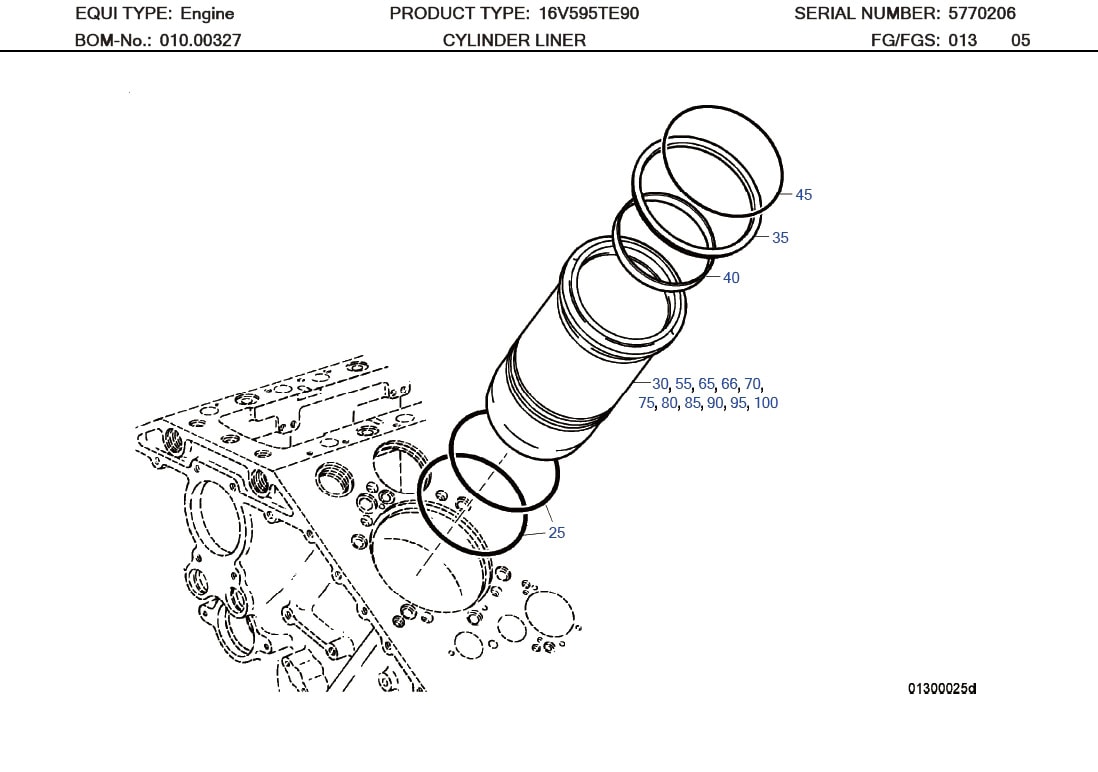 MTU 5760110059 Technical Engineering Exploded View