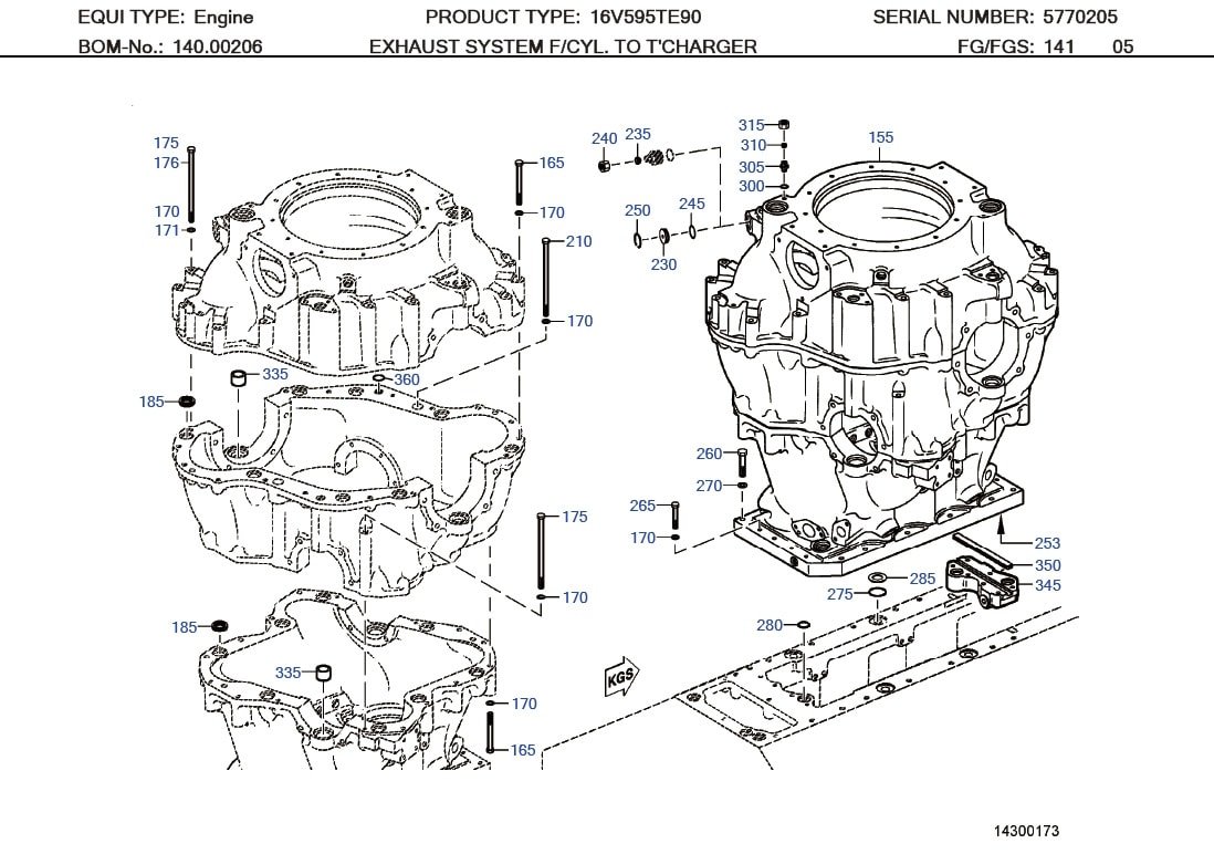 MTU 0000982780 Technical Engineering Exploded View