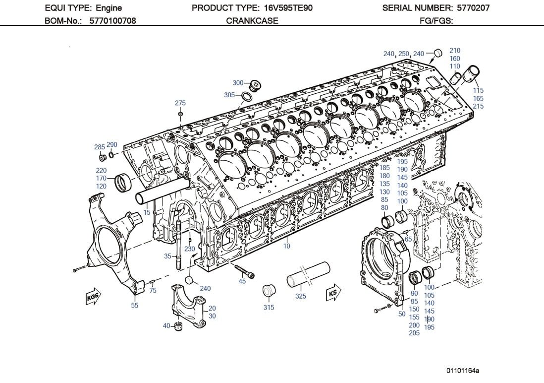 MTU 007603064100 Technical Engineering Exploded View
