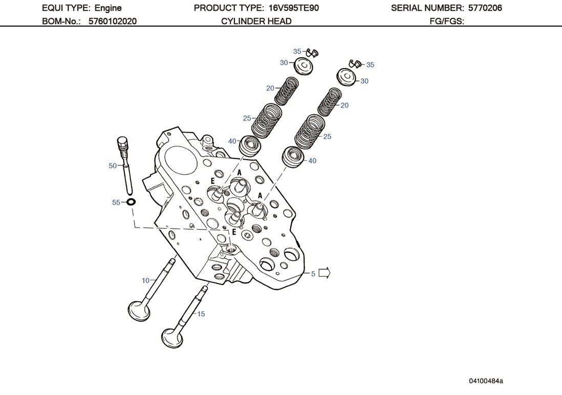 MTU 5700530025 Technical Engineering Exploded View