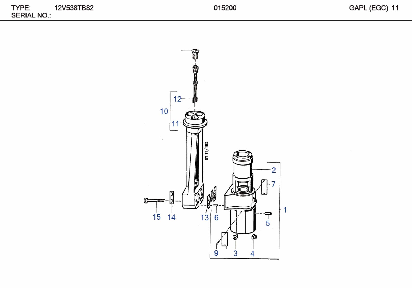MTU 000N33730/1 Technical Engineering Exploded View