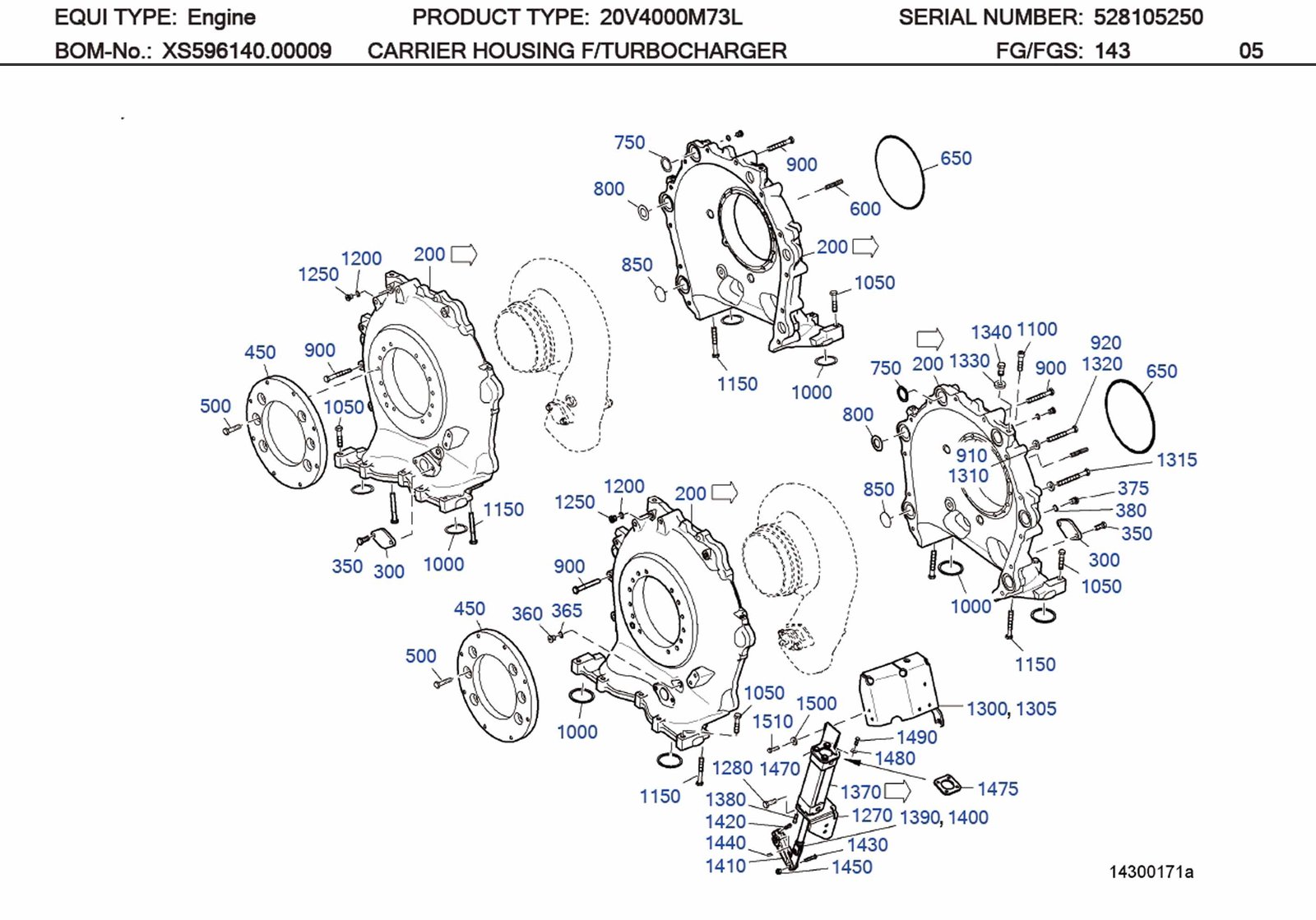 MTU 4000 Parts X59420200233 RESTRICTOR