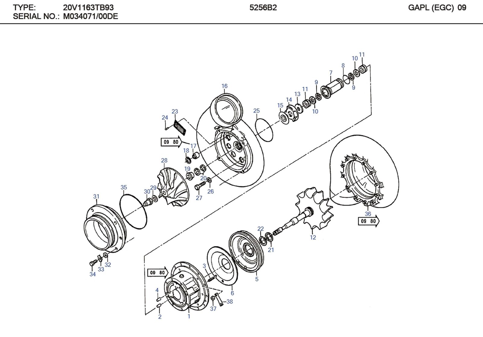 MTU 5110200412 Technical Engineering Exploded View