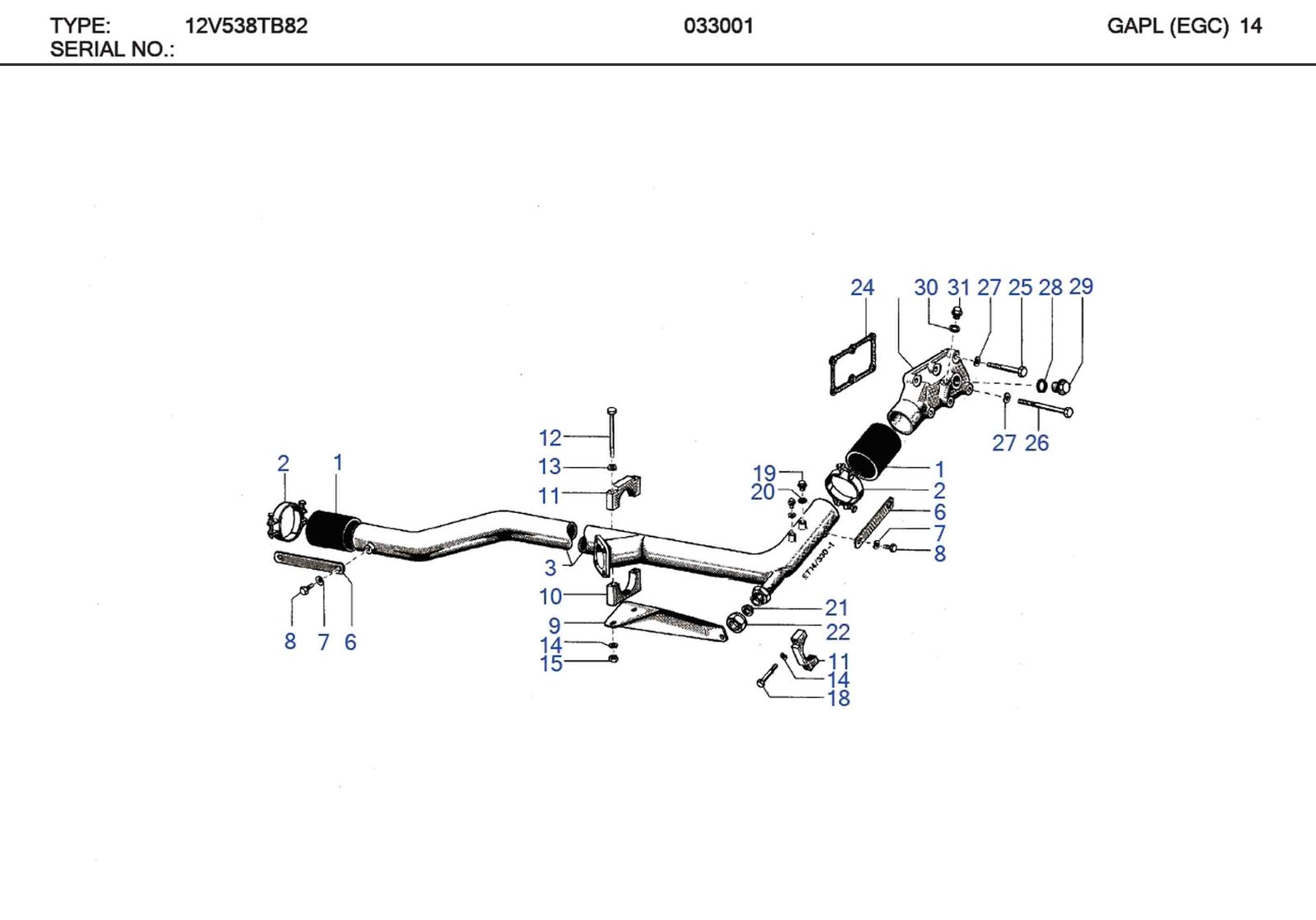 MTU 5602030680 Technical Engineering Exploded View
