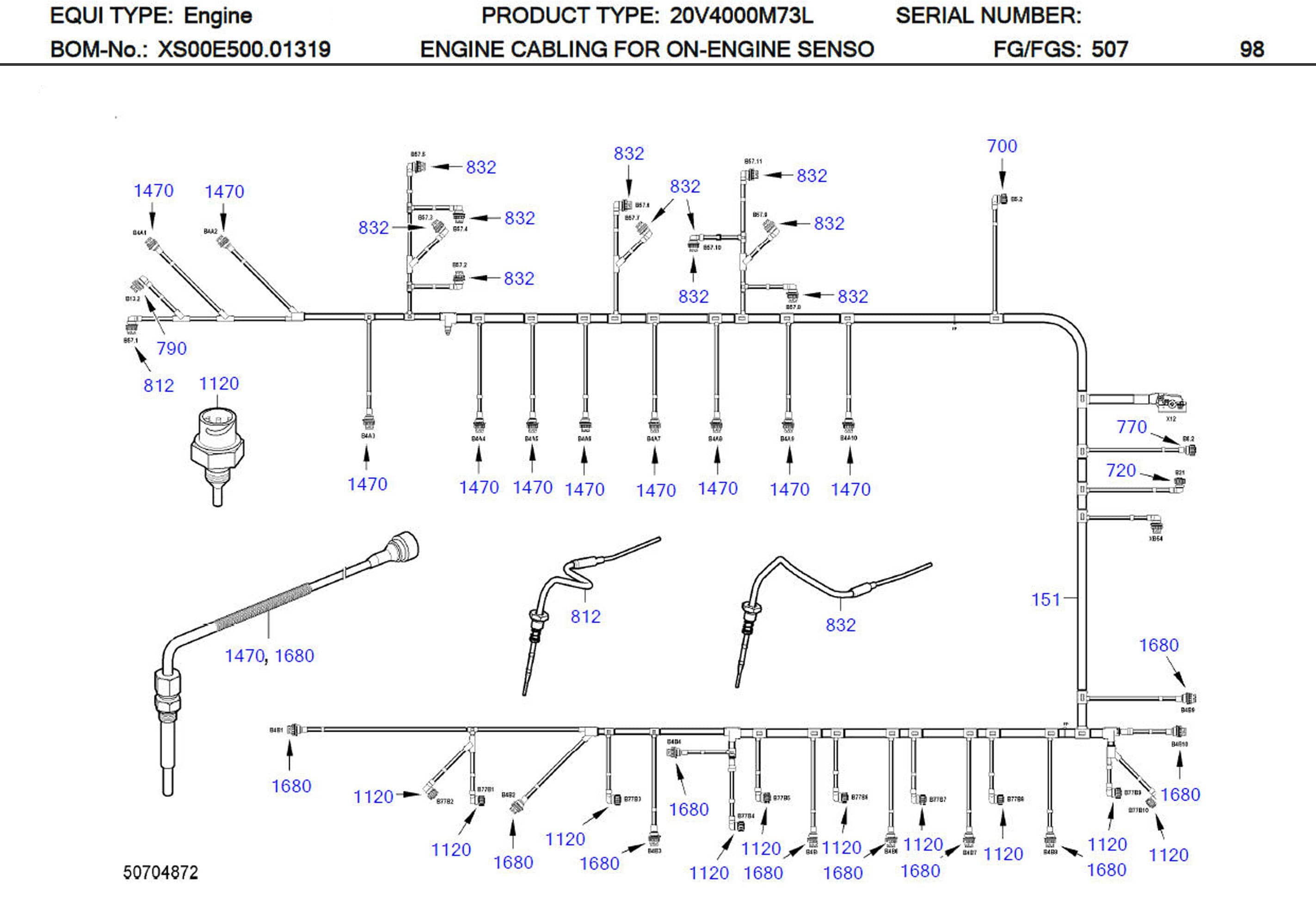MTU 0005359960 Technical Engineering Exploded View