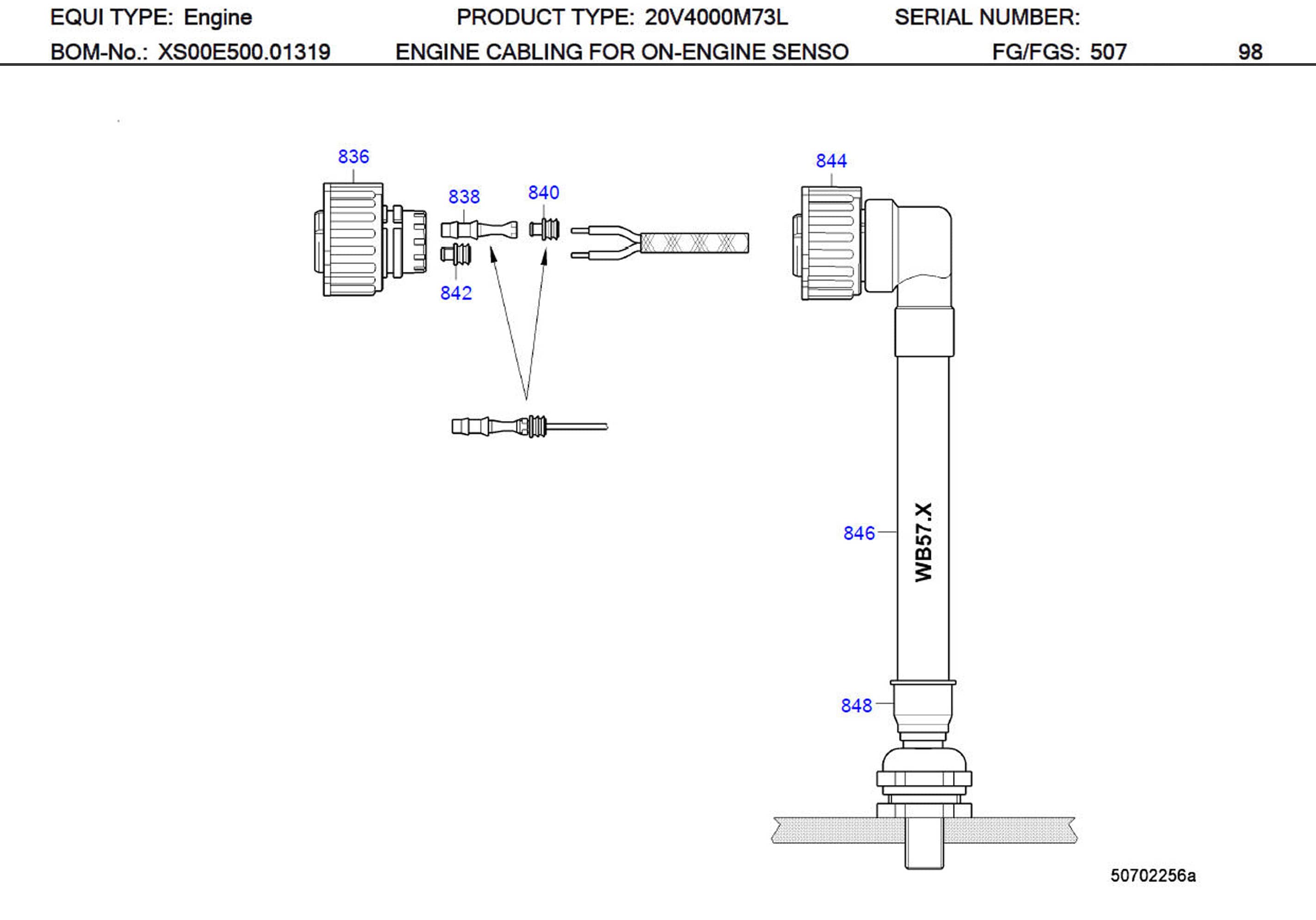MTU 0165313283 Technical Engineering Exploded View