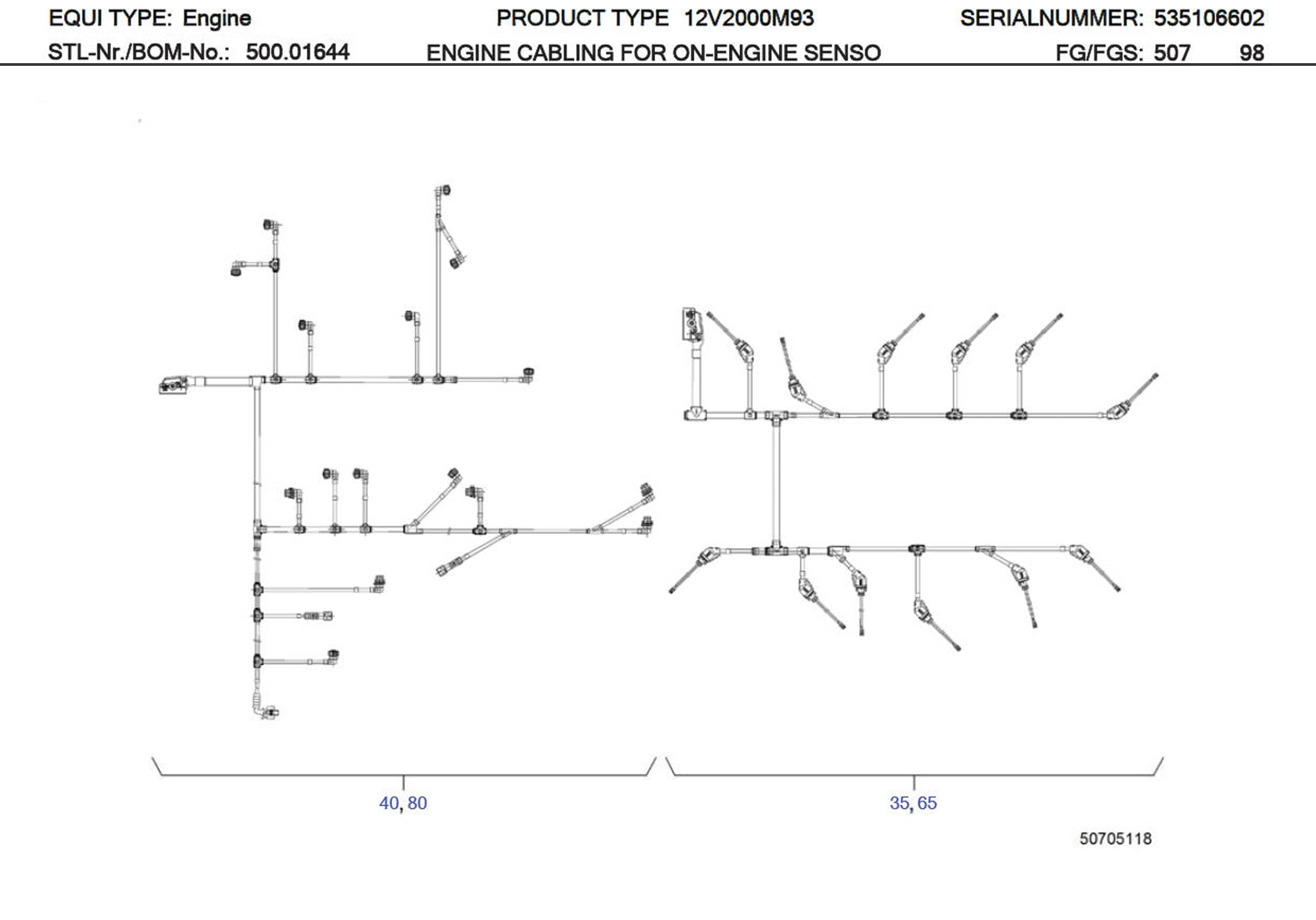 MTU X00033000 Technical Engineering Exploded View