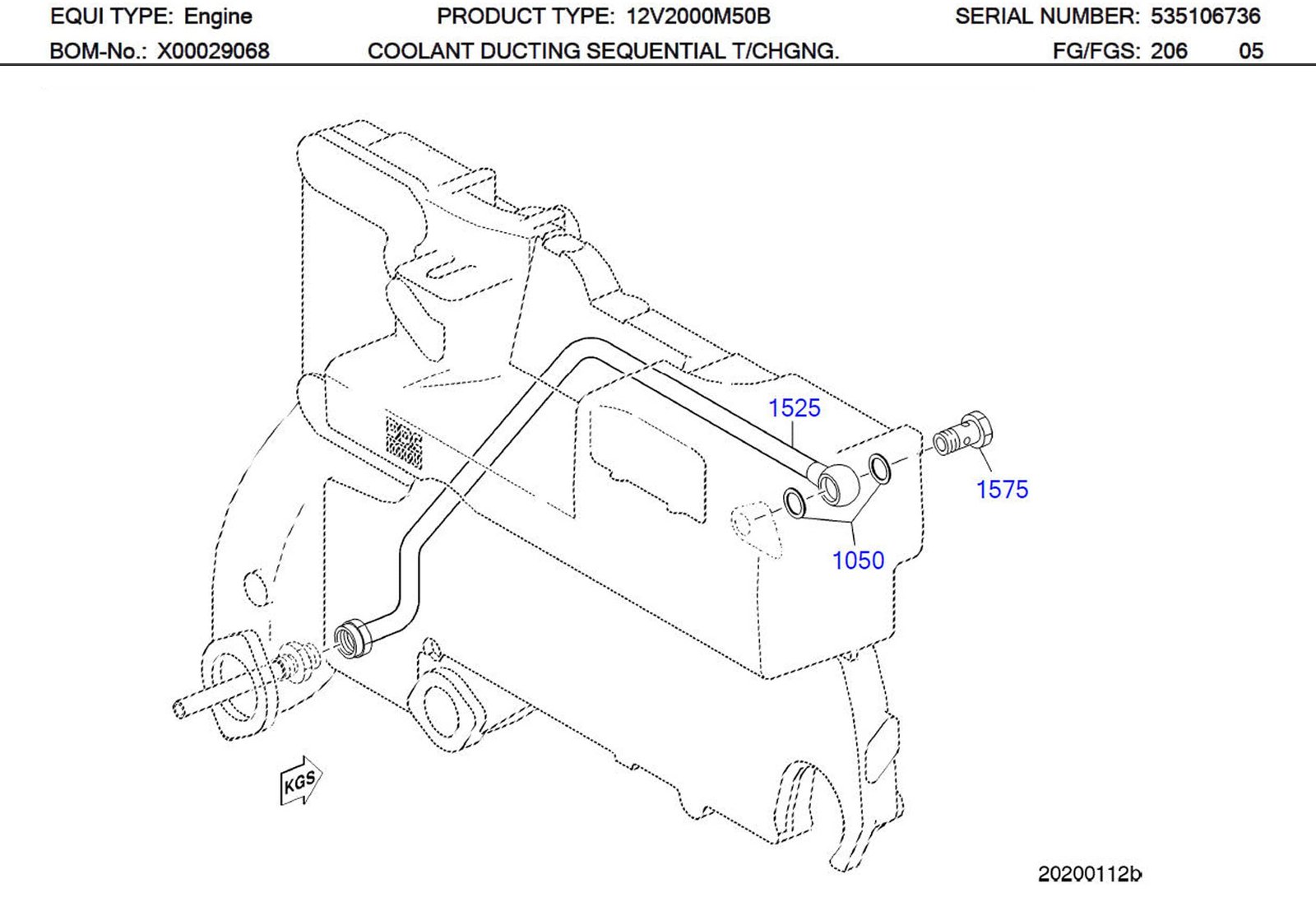 MTU 915011020100 Technical Engineering Exploded View