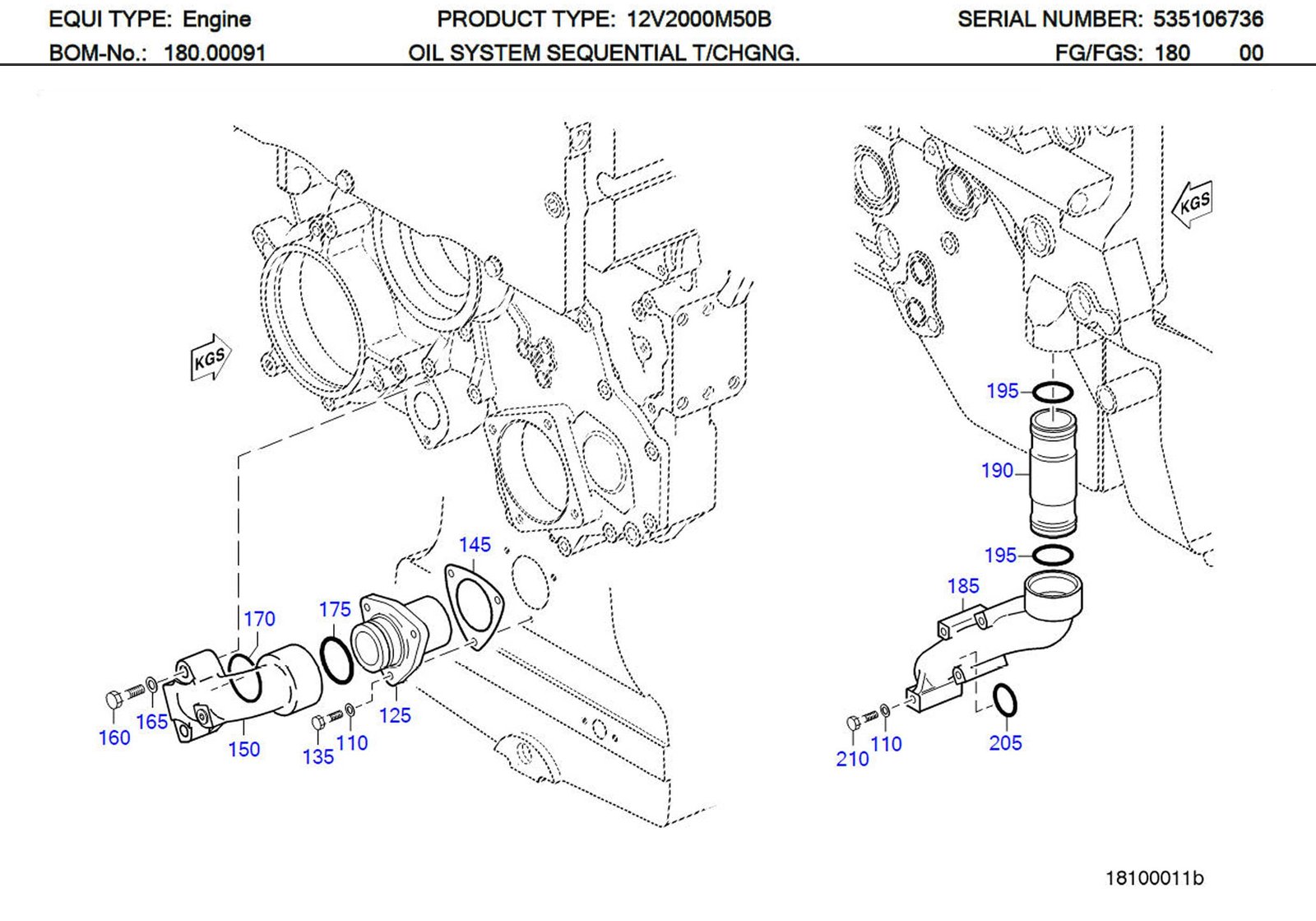 MTU 700429045000 Technical Engineering Exploded View