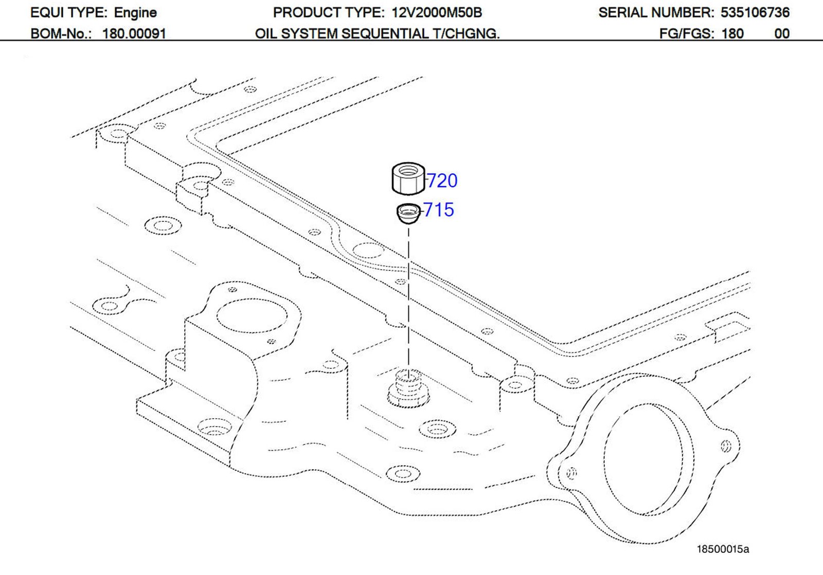 MTU 915001008003 Technical Engineering Exploded View