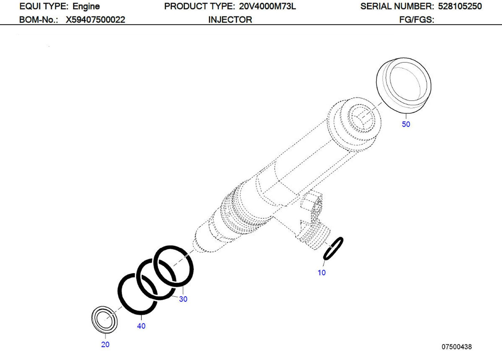 MTU 0000160119 Technical Engineering Exploded View