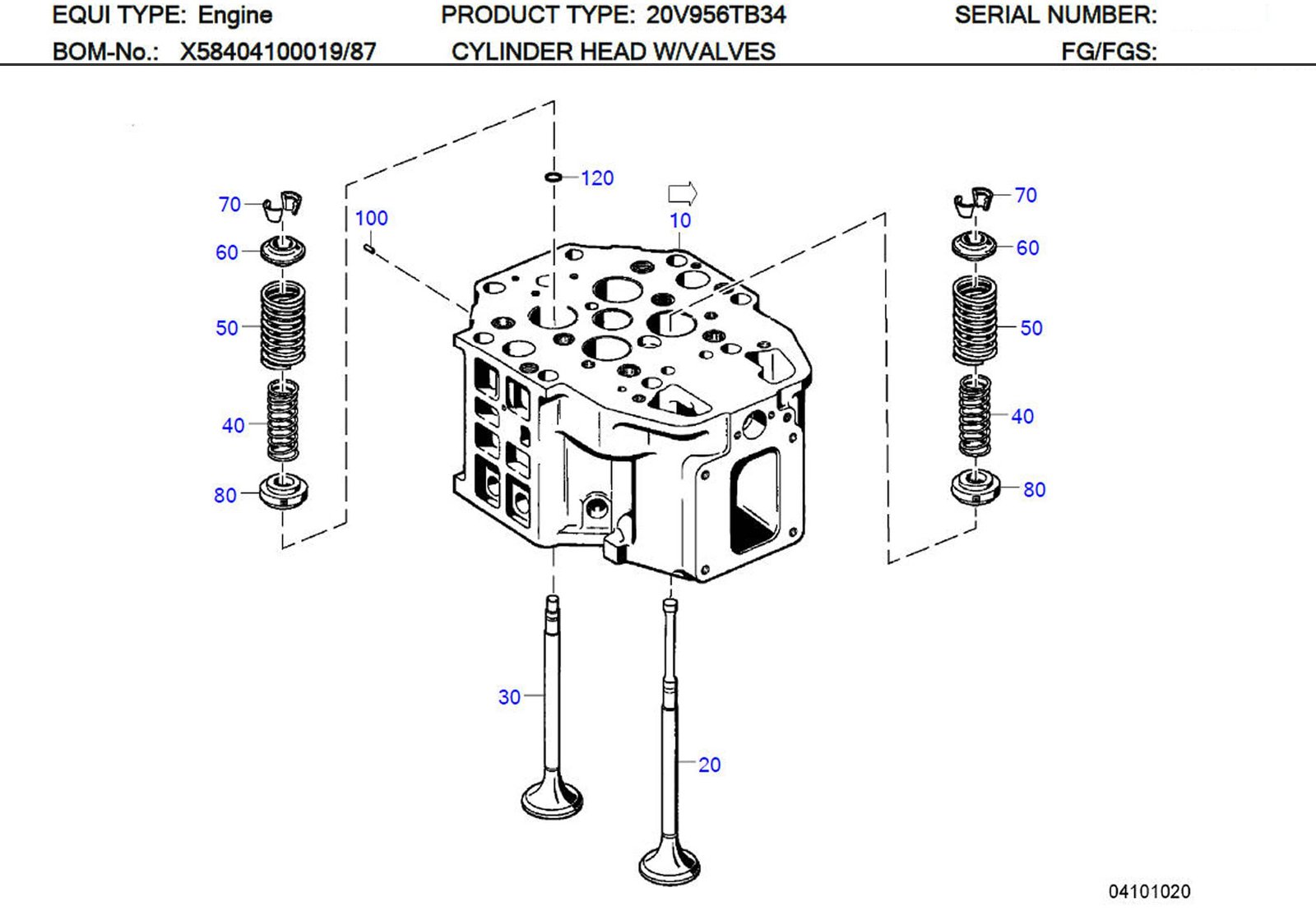 MTU 5900530426 Technical Engineering Exploded View
