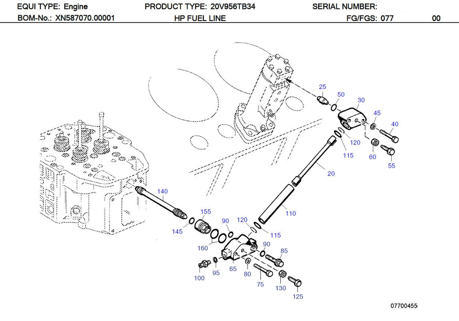 MTU 5840782802 Technical Engineering Exploded View