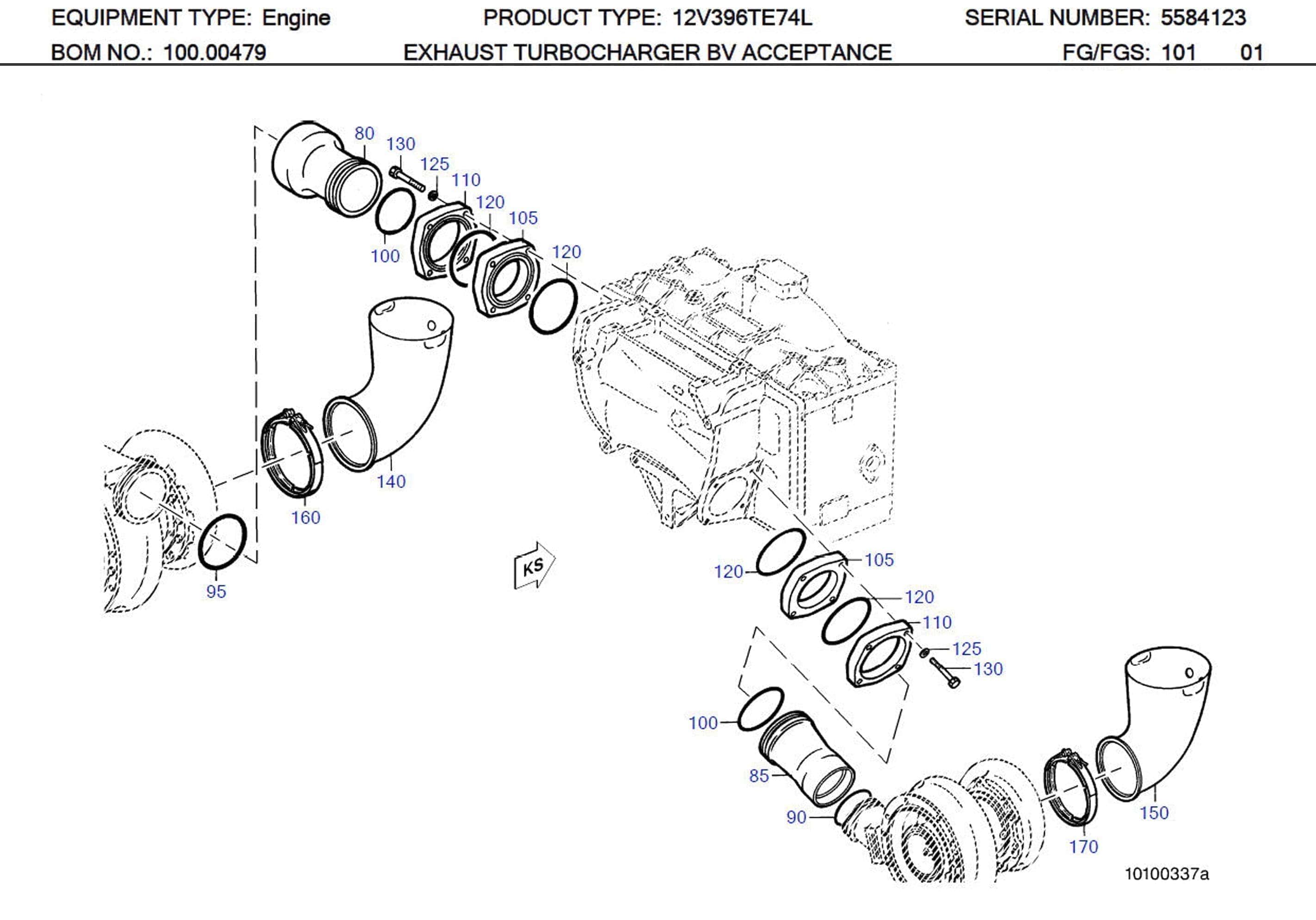 MTU 5601400441 Technical Engineering Exploded View