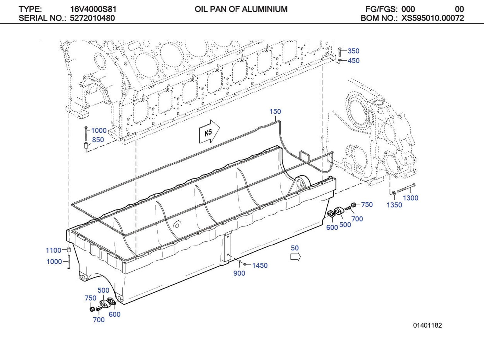 MTU 23524783 Technical Engineering Exploded View