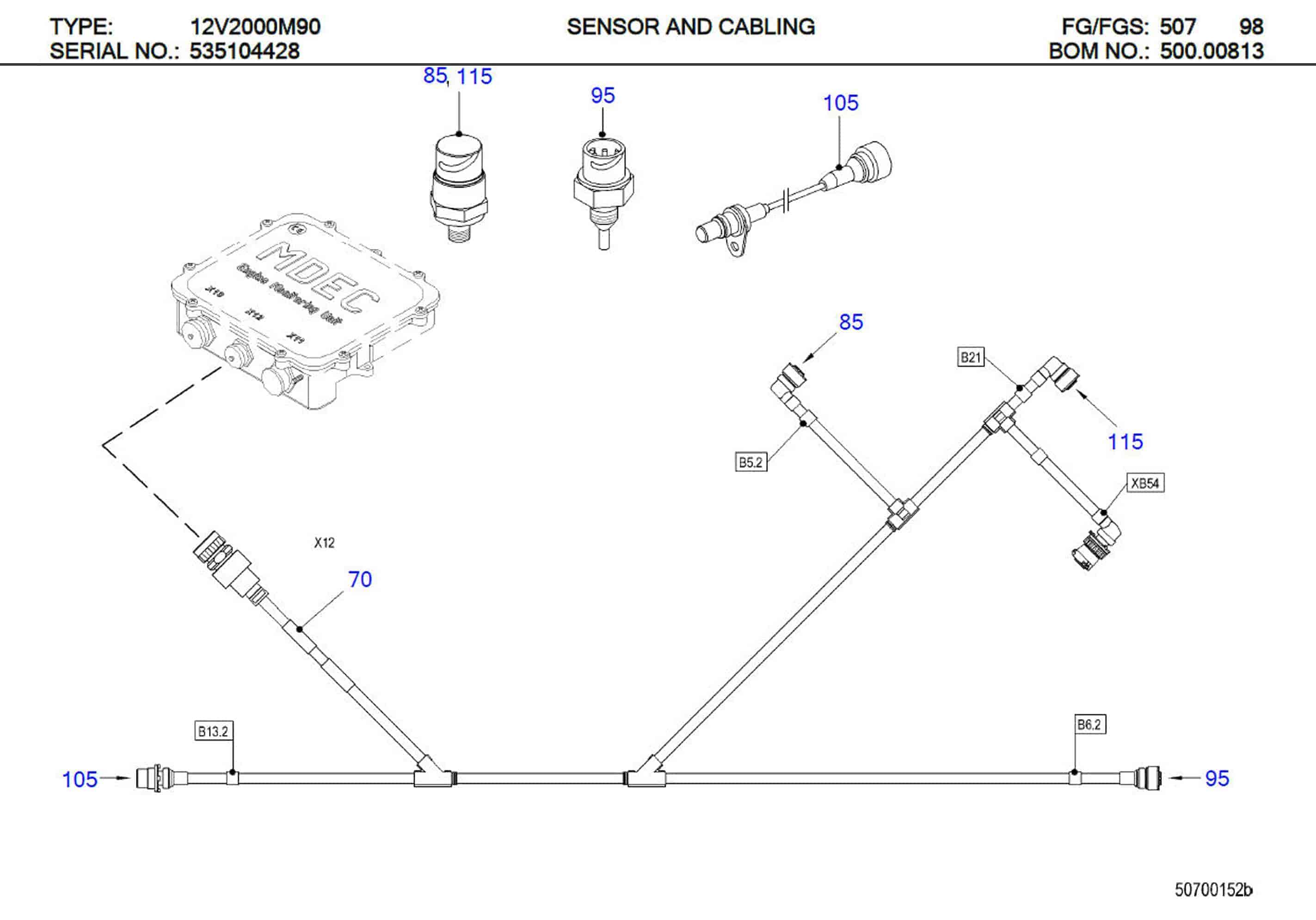 MTU 0005358333 Technical Engineering Exploded View